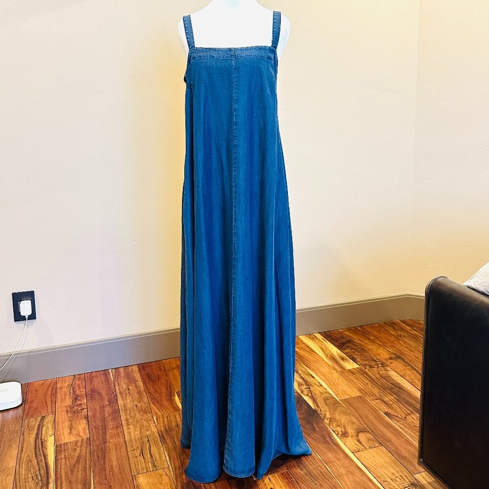 EUROPEAN CULTURE DENIM MAXI DRESS MEDIUM